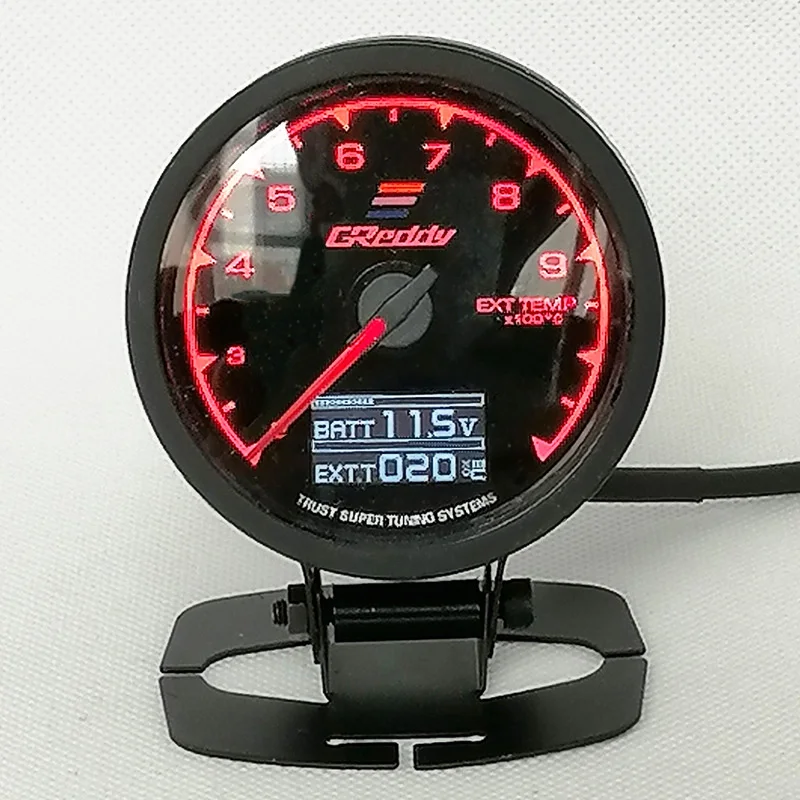 7 Color Car GReddi LCD Digital Display Turbo Boost water temp oil temp oil press racing meter Fuel pressure Air fuel ratio Gauge