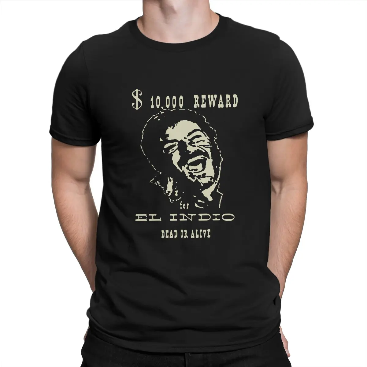 El Indio Classic Man's TShirt The Good The Bad and The Ugly Film O Neck Tops Polyester T Shirt Humor Gift Idea