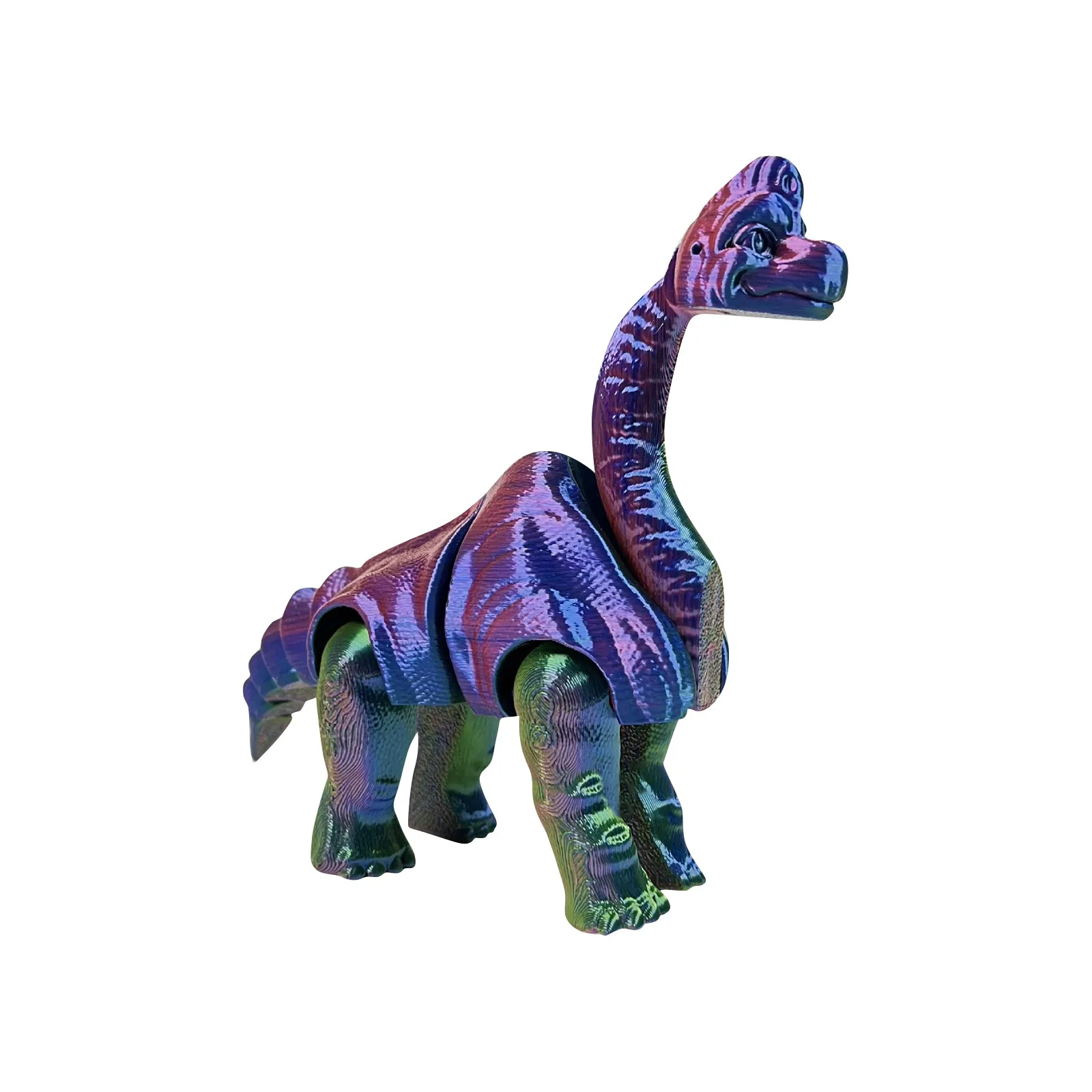 نموذج مطبوع ثلاثي الأبعاد Brachiosaurus تمثال ديناصور مرن الحيوانات مع المفاصل المنقولة ديكور المنزل ألعاب مثيرة للاهتمام للتوحد/Adhd #5