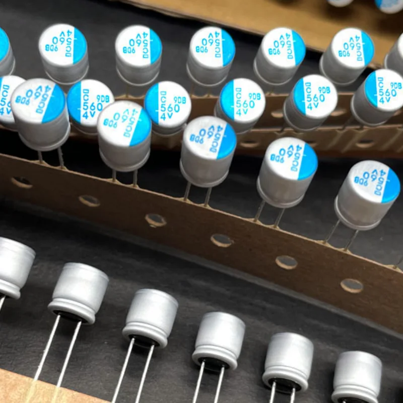 10PCS NCC 화학 블랙 다이아몬드 솔리드 커패시터 4v 560 미크로포맷 8X8 고주파 알루미늄 전해 커패시터 마더 보드