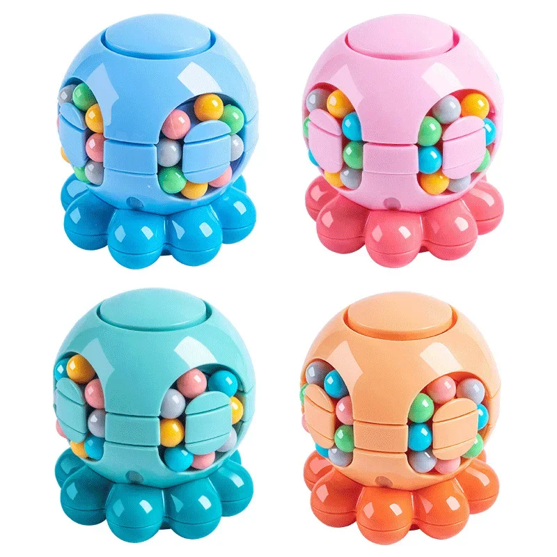 Octopus Decompression Toy Magic Bean Versatile Rubik's Cube Children's Toy 3D Rubik's Cube Puzzle Toy Wholesale