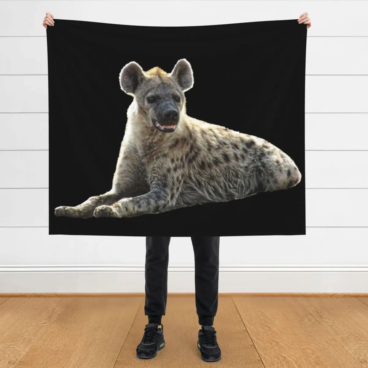 

Hyena in Kenya / Africa Throw Blanket Soft Bed covers blankets and throws Blankets