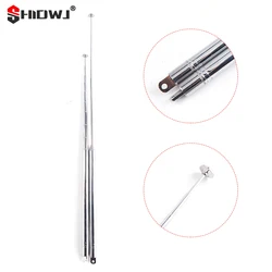 120cm 10 Sections Stainless Steel Telescopic Rod Antenna FM AM Radio Super Signal Stretchable Antenna Aerial