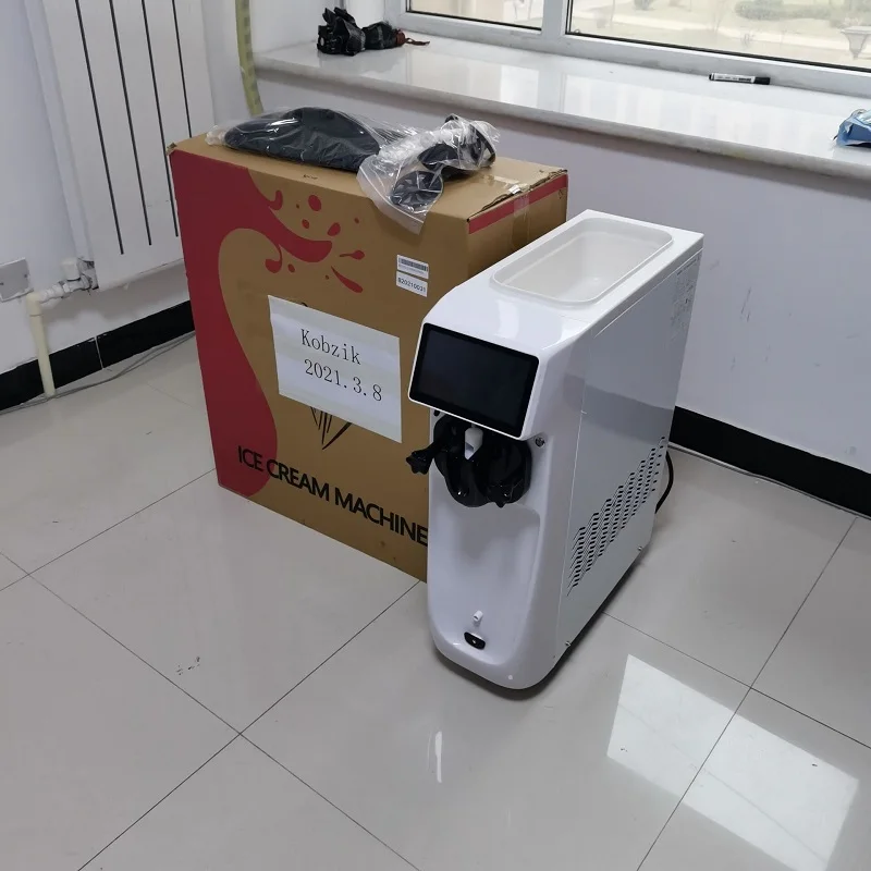 10-12L/H ice cream machine Commercial stainless steel full-automatic small Chicken rolls ice cream machine