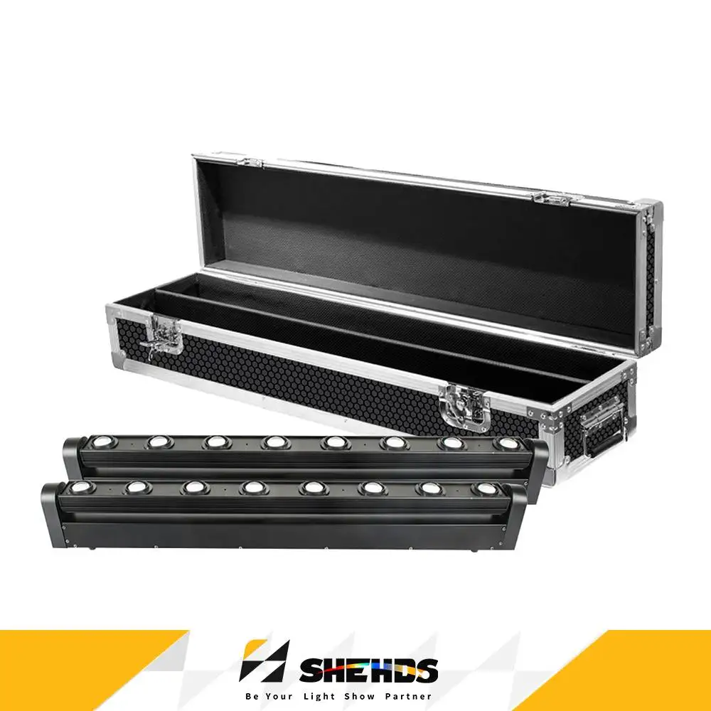 SHEHDS faisceau 8x12W RGBW Flight Case lumière principale mobile pour salle de danse Concert Disco KTV fête mariage église équipement de scène