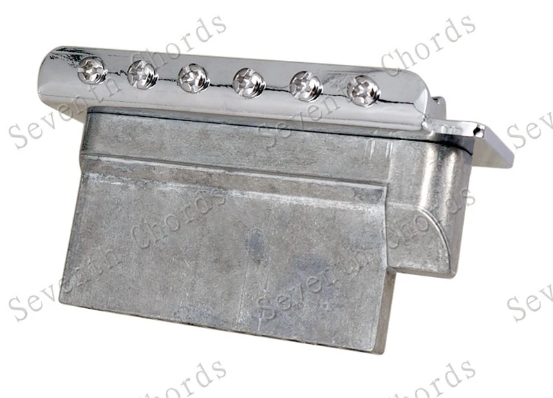 Ein Satz 6-saitiger konkaver Sattel-Tremolo-Brückensystem für E-Gitarren-Zubehörteile, Chrom, Schwarz, Kupfer, Rot zur Auswahl – Detail 13