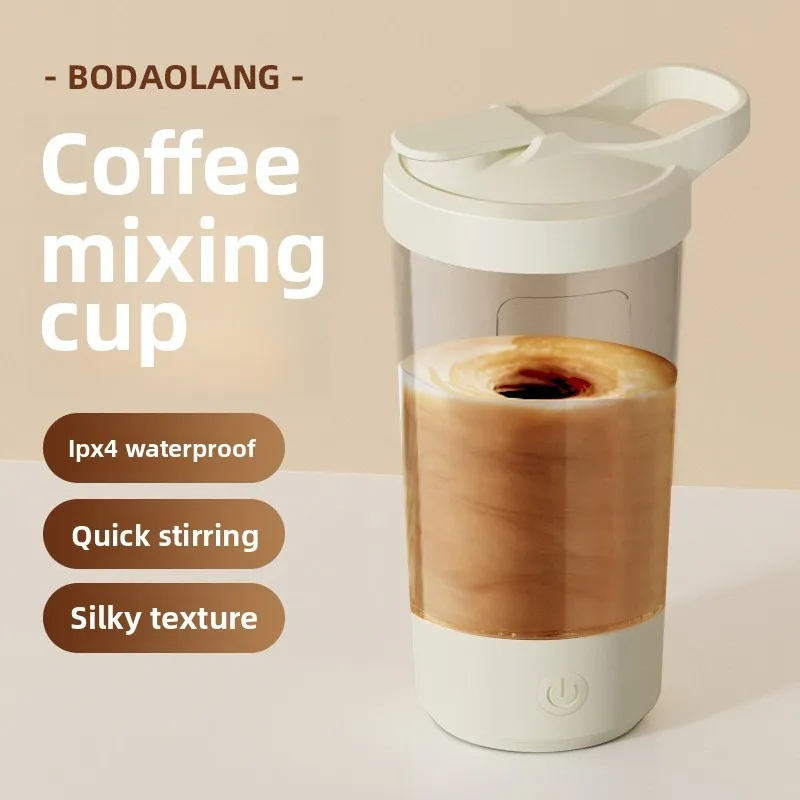 

13.53Oz Electric Stirring Cup, Portable Self-Mixing Sports Bottle for Coffee, Protein Shakes, Milk Powder - USB Rechargeable Aut