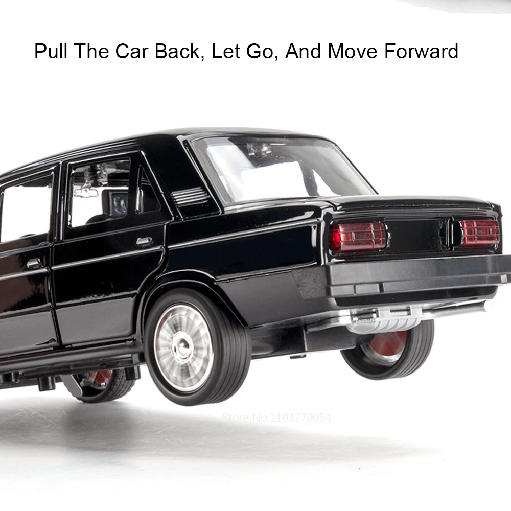 1:18 Rusia LADA 2107 NIVA aleación modelos fundidos coche de juguete 6 puertas sonido abierto luz extraíble vehículo recoger regalo juguetes para niños