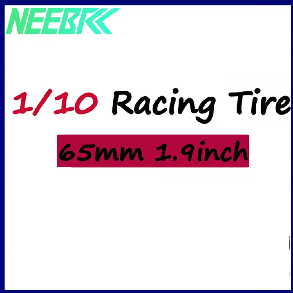 1/10 Racing Tire 65mm 1.9inch Wheel Tyre Tires 12mm Hex Hubs Rim for 1/10 RC on Road RV Racing Car 4WD HPI Wltoys
