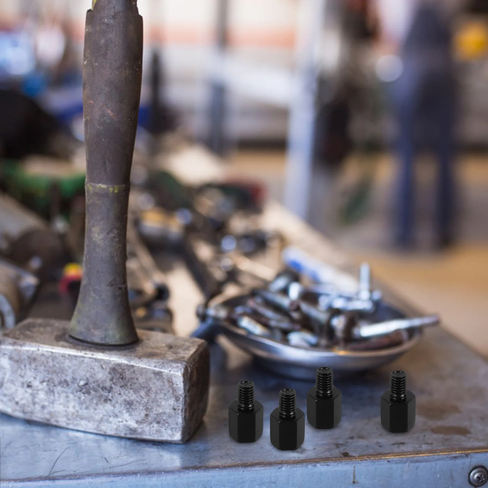 

2 set Heightening Screw Motorcycle Mirror Mount Adapter 8-10Mm Height Adjustment Rearview Mirrors Reverse Bolt Compatible With