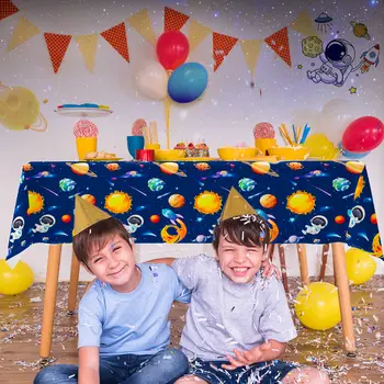 太空主題桌布,3 件套外太空派對桌布套裝 - 太空人桌布,太空生日派對桌布 8 最佳銷售 封面桌 - №8