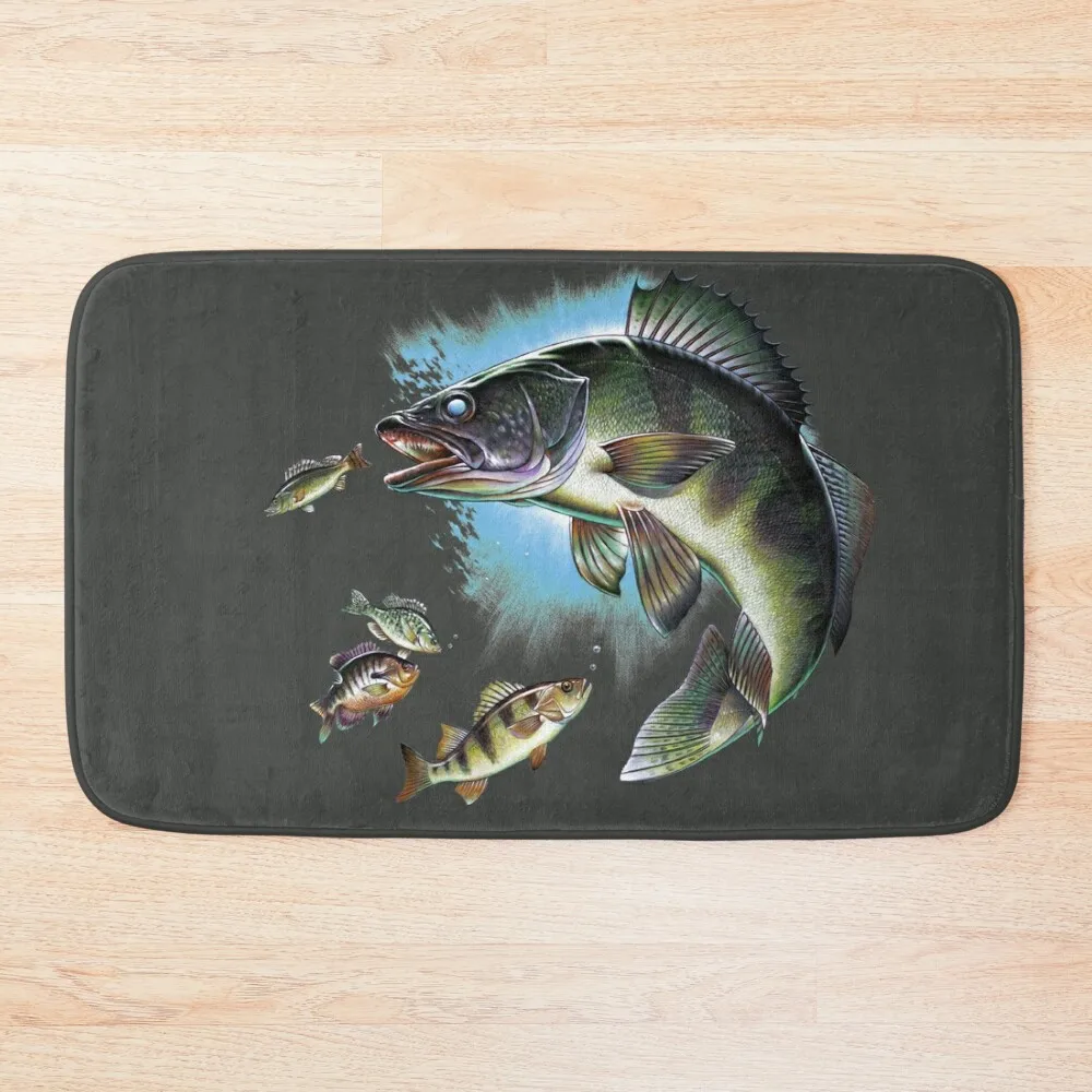 

Walleye Bath Mat Living Room Rugs Bathroom Carpet Bathroom Rug Mat