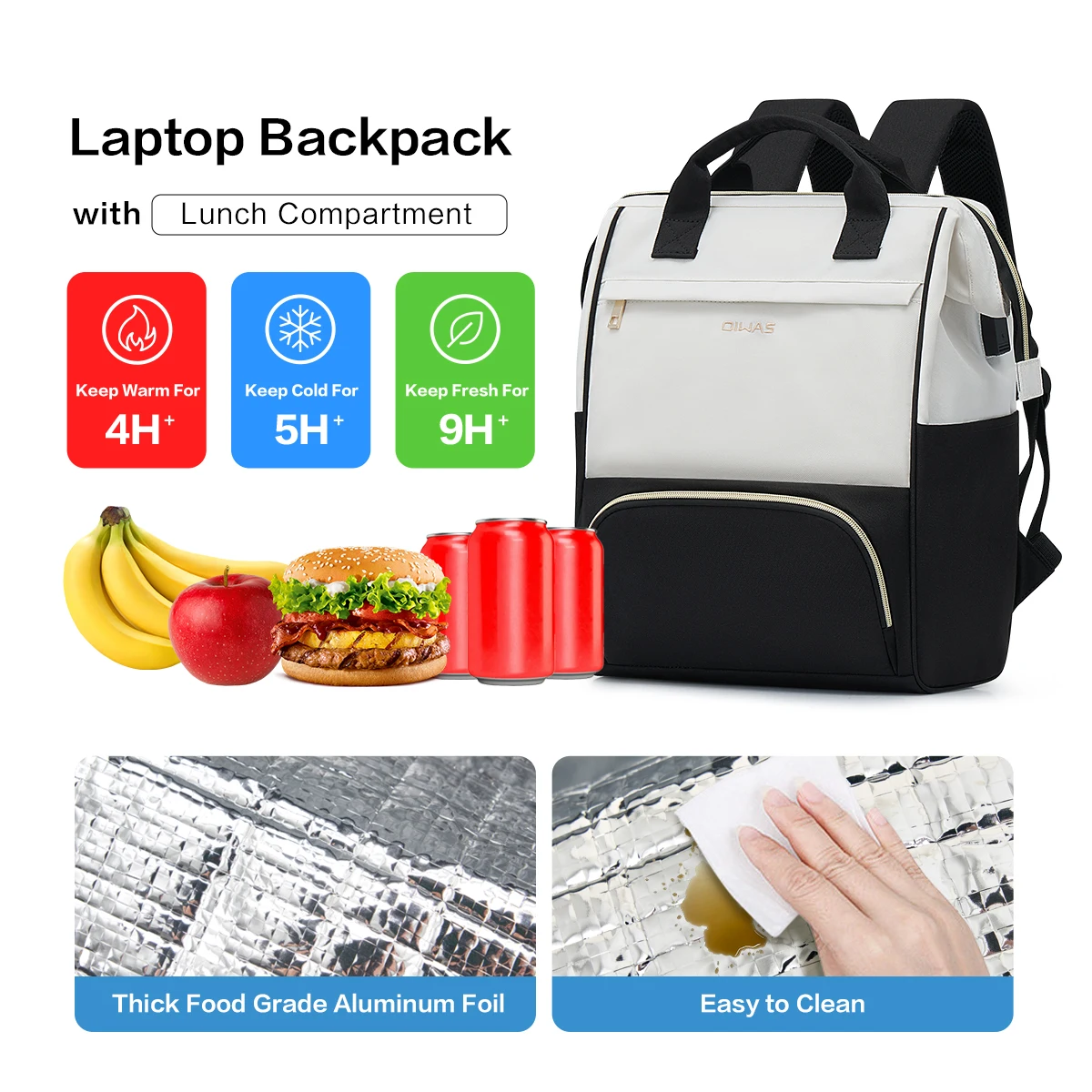 OIWAS Kadınlar için Öğle Yemeğ - Laptop Backpack 15.6 incelemesi ve fiyatı