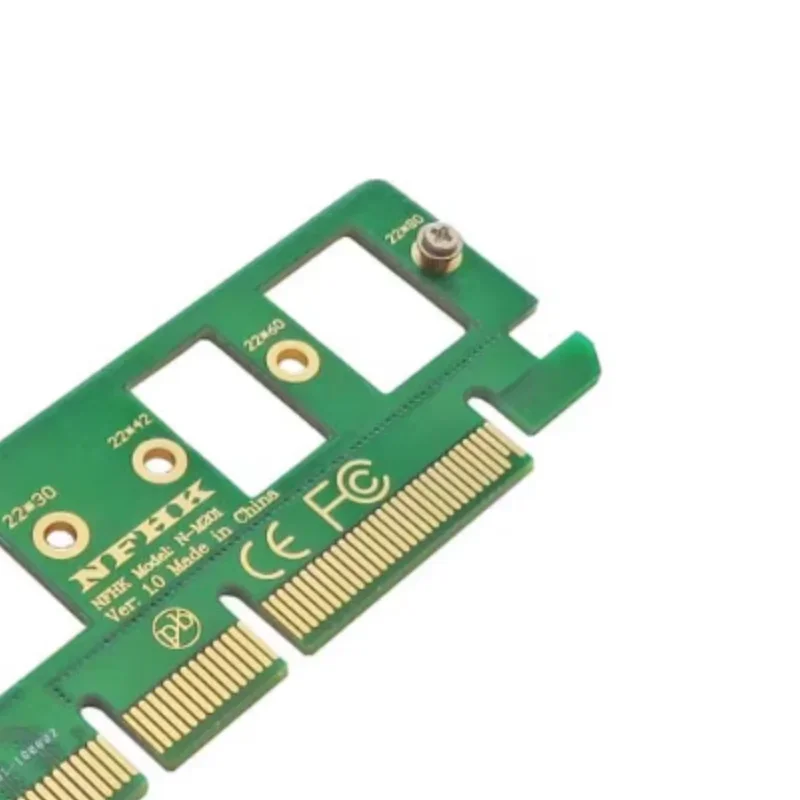 Adaptador NVMe M.2 NGFF SSD Riser Card PCI Express 3.0 16x X4 Conversor para velocidades de transferência de dados aprimoradas