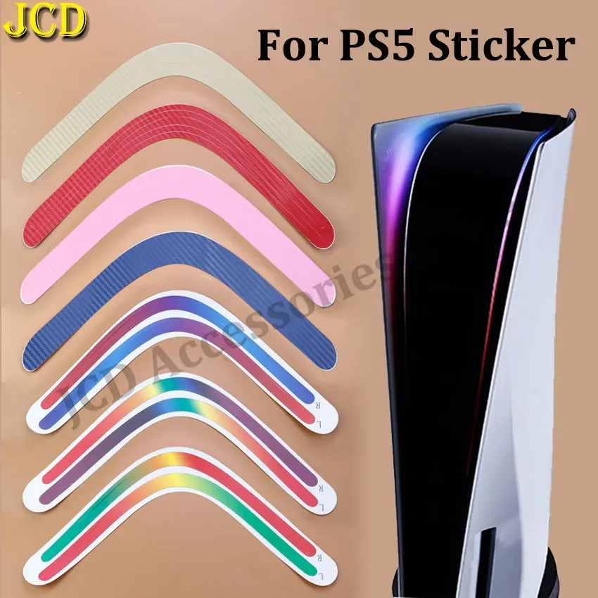 JCD Frosted Carbon Fiber LED Light Strip Film Self Adhesive Decals LED Lightbar Skin Sticker For PS5 Console Game Accessories