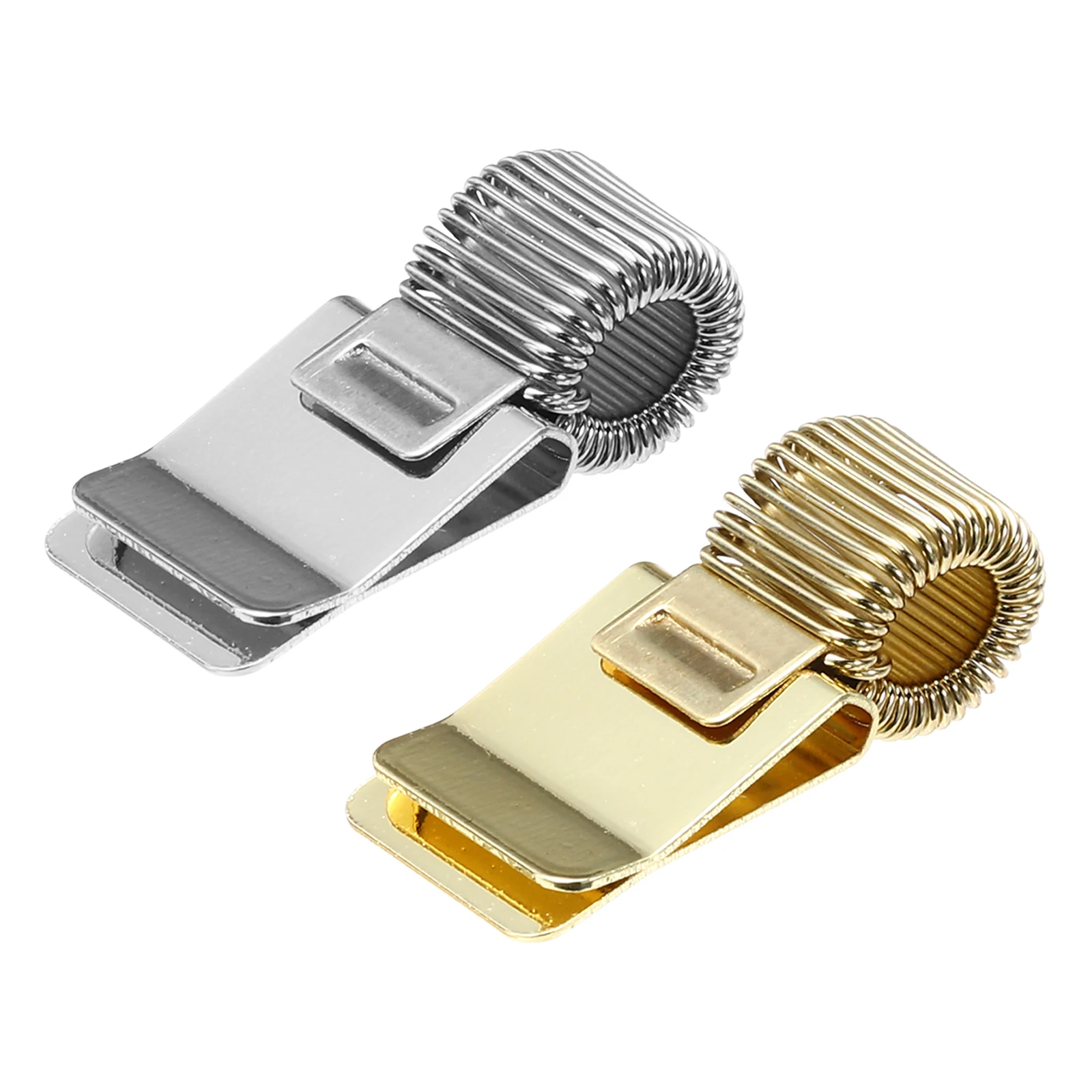 2-5Pc Pen Holder Clips Metal Pen Clip Holder Adjustable Loop Pen Pencil Organizer with Single Spring Loop for Notebook Clipboard