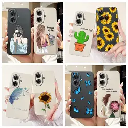 For Realme Note 60 Case Narzo N61 New Fashion Girls Sunflower Painted Cover Soft TPU Phone Case For Realme Note 50 Note60 Bumper