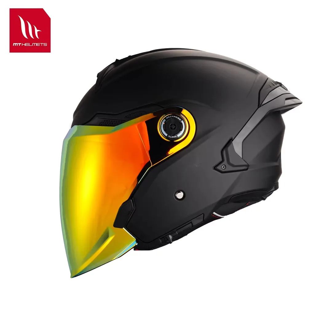 MT Helmet 3/4 Helmet Summer Autumn Winter Universal Men and Women Commuter Pedal Electric Motorcycle 4 Seasons Half Helmet