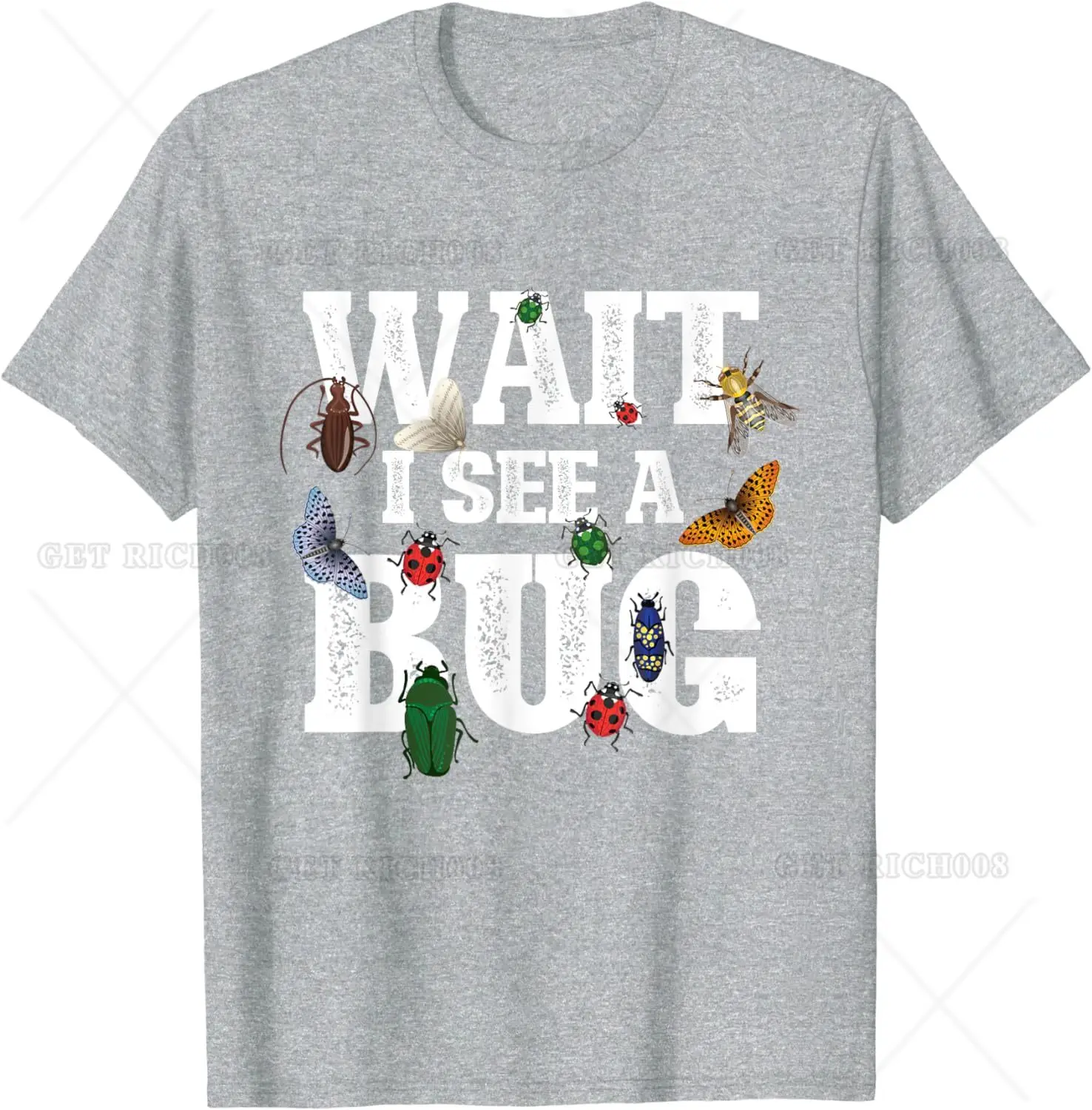 Wait I See A Bug Entomology Insect Collector Entomologist T-Shirt for Men Women Boys Girls Who Love Insect Adventure Cotton