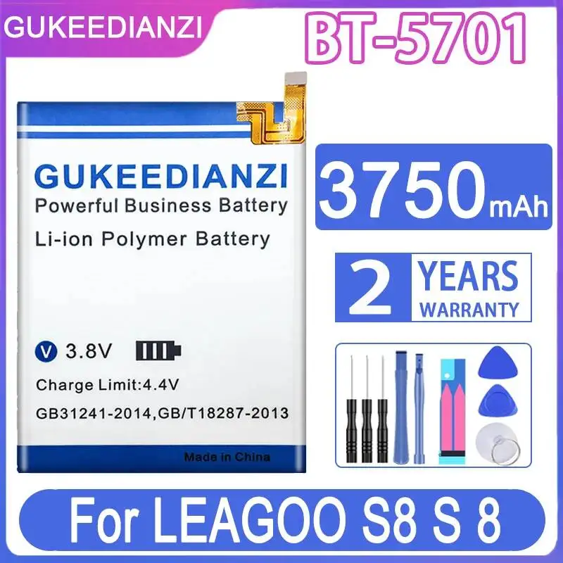 

3750mAh Mobile Phone Battery Long-Lasting For Leagoo S8 BT-5701 High-Capacity