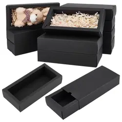 20/50PCS Kraft Paper Drawer Box Gift Packaging Box for Small Business Candy Wedding Party Favor Small Cardboard Box