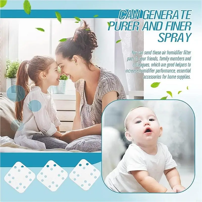 F92F 20pcs descaling pad humidifier การดูดซับแร่แผ่นความชื้นแทนที่แผ่น descaling descaling สำหรับ lv600hh lv600s