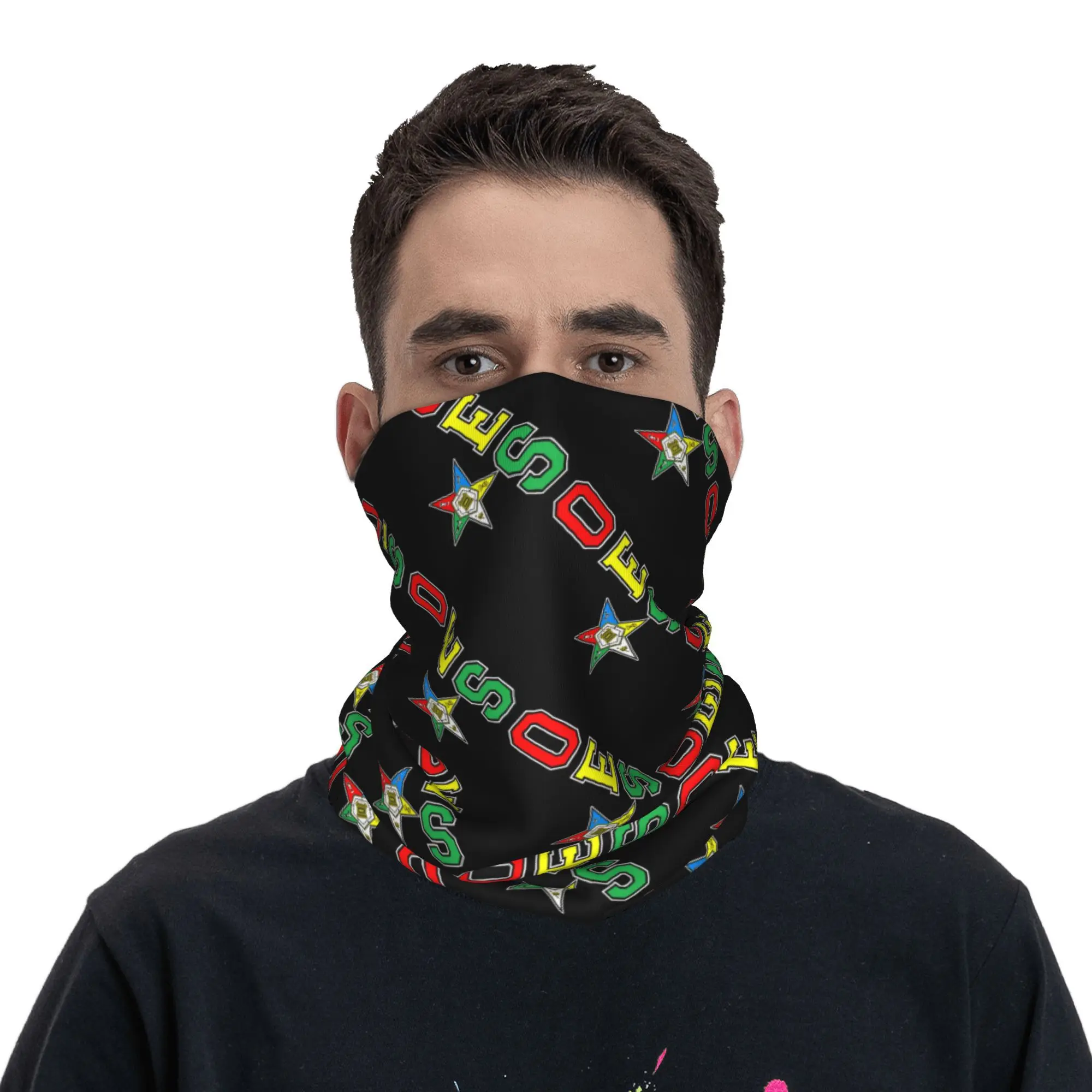 مخصص Oes طلب النجم الشرقي الشتاء عقال الرقبة أدفأ الرجال النساء التنزه وشاح أنبوبي الأخوات الوجه باندانا الجراب