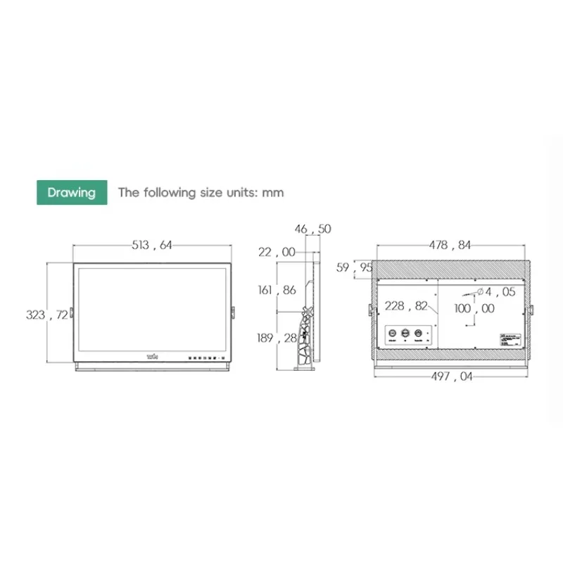 SST Outdoor Anti-glare  Waterproof  22-Inch 21.5 Inch 16:9 Marine IPS Touch Screen  Industrial LCD Touchscreen Display fo