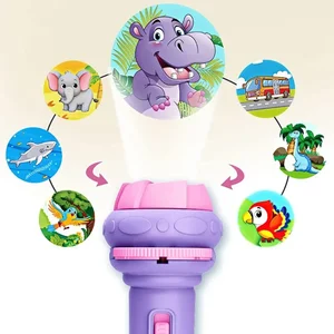 LED LIGHT LANGER PROJECTION, PUZZLE BABY, EARLY KNOWLEDGE, BEDTIME STORY, Cognition Teaching, ANIMAL STANDARD, 80 STANDARDS 8 Main Sales Children's Lantern - №5