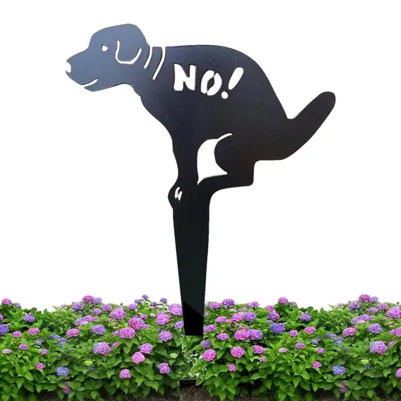 

No Pooping Dog Sign Large Painted No Peeing Dog Sign With Stake Stop Dogs From Pooping Or Peeing On Your Lawn Garden Iron Decor