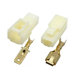 6.3-1P automotive connector male female pair plug terminal DJ7011-6.3-11/21 plastic shell connector plug spring
