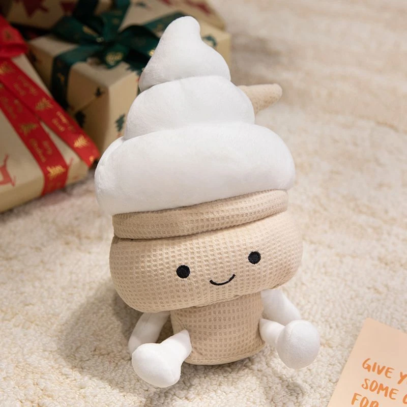 クリエイティブ夏のアイスクリームコーンぬいぐるみかわいいアイスクリーム甘くて興味深い女の子の人形子供の誕生日用