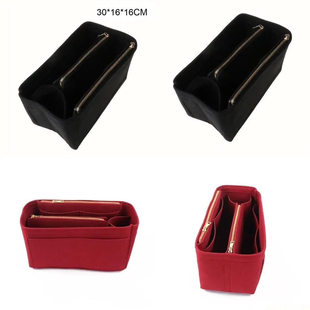 

X90D Кошелек-органайзер Вставка Фетровые сумки Сумка с застежкой-молнией Портативный мультикарманный формирователь