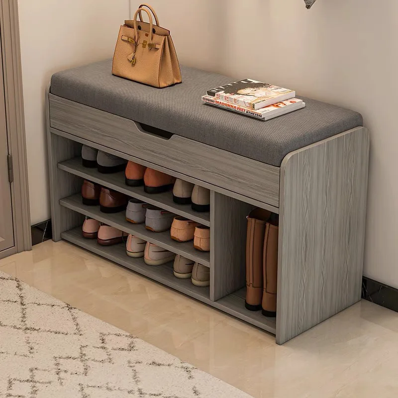 

Дверной табурет для пеленания обуви, бытовая полка для обуви, маленький, узкий, простой, компактный, для хранения артефактов, табурет для обуви, сидячий, пыленепроницаемый Sho