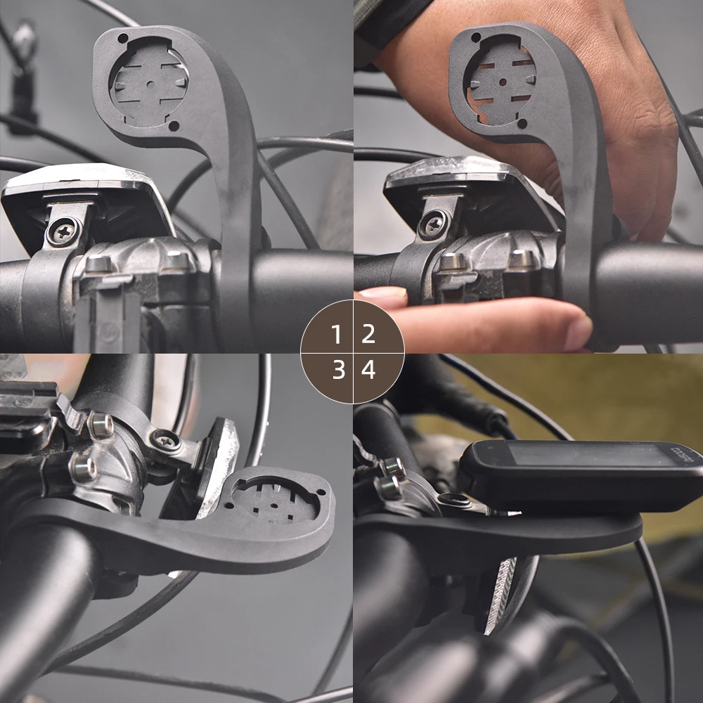 Suporte do computador da bicicleta para garmin igpsport xoss estrada mtb suporte da extensão suporta medidor gps base velocímetro guiador