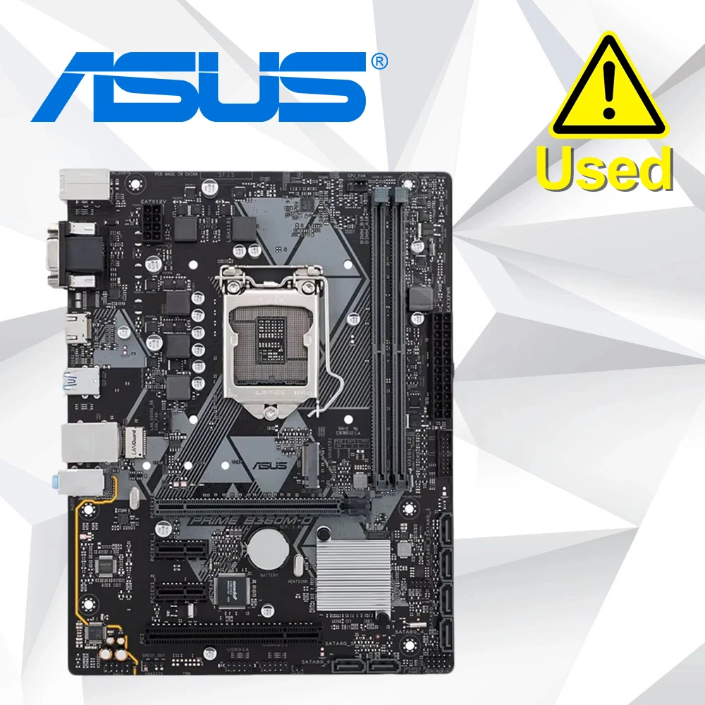 

ASUS PRIME B360M-D Motherboard B360 32GB LGA 1151 DDR4 Micro ATX Mainboard