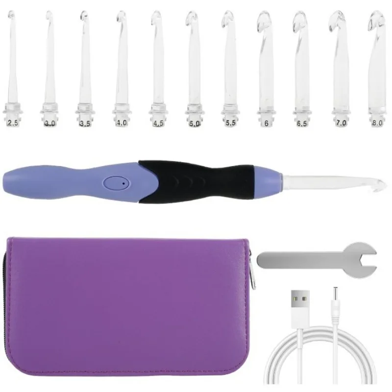 For Lighted Crochet Hooks Set