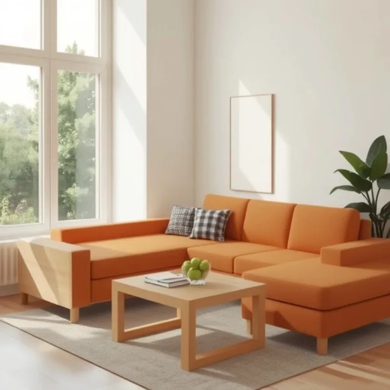 

Ash wood log wind solid wood sofa modern simple master bedroom thickened home