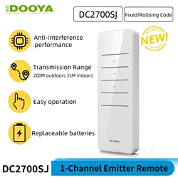 Dooya dcdcac 433mhz tek kanallı RF verici verici akıllı perde motoru için uzaktan kumanda Tuya Wifi Zigbee Motor