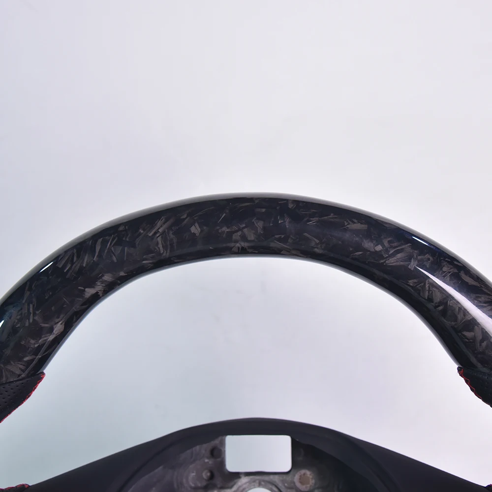 Forged Carbon Fiber Luxury Leather Steering Wheel For Volkswagen Polo Lavida Sagitar
