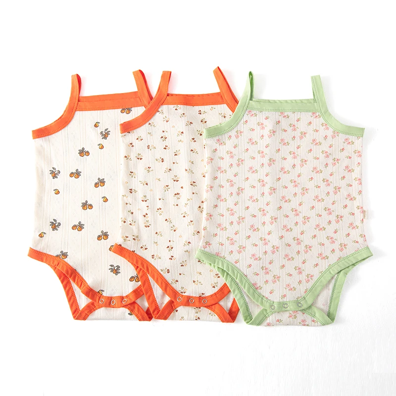 Summer infant baby girls Romper strap cotton Romper Bodysuits Onesie Fashion Kawaii Baby Clothes