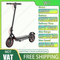 Electric Scooter iScooter W7 350W Powerful Motor 42V7.8AH Battery Adult Foldable E-Scooter 10 Inch Off Road Tire City E-Scooters