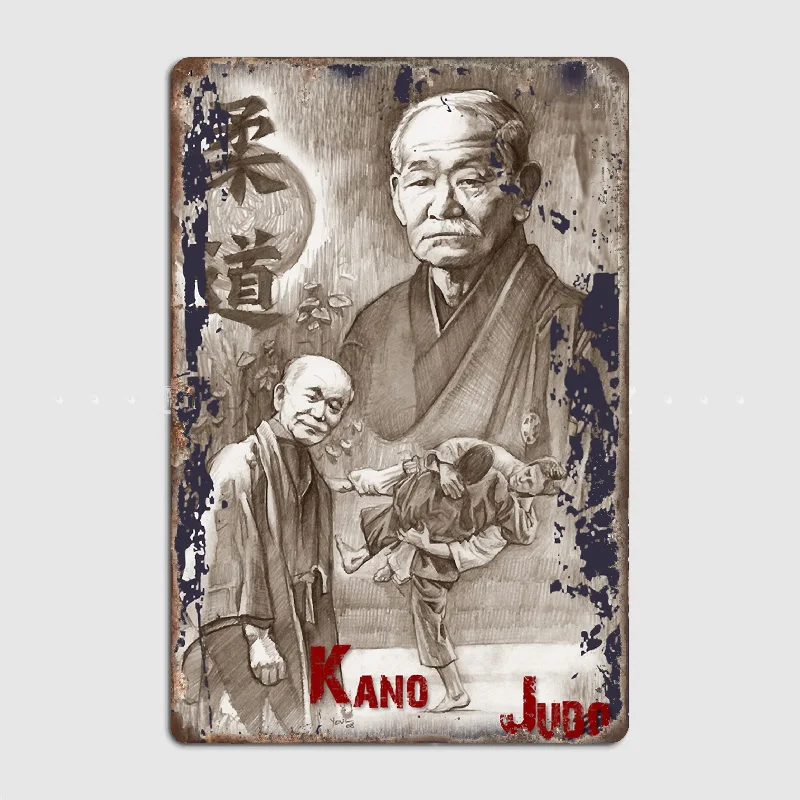 Navy Karate Jigoro Kano Founder of Judo Metal Tin Sign Truck Indoor and Outdoor Home Bar Coffee Kitchen Wall Decoration