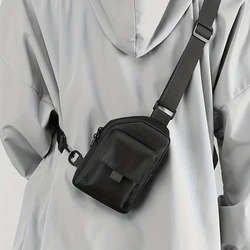 Men's Chest Bag Fashion Small Canvas Shoulder Crossbody Bags Male Mini Cloth Sling Sport Cross Phone Men Handbag