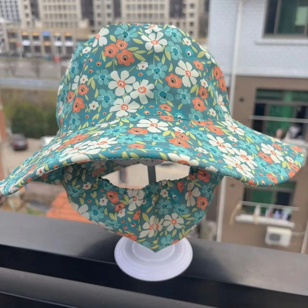 Hot Sale Wide Brim Tea Picking Cap Shawl Anti-uv Agricultural Work Hat Protect Neck Fisherman Hat Outdoor Sports