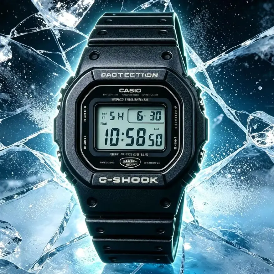 Casio DW‑5600UE Digital Watch | Shock Resistant | 200M Water Resistant | Resin Band | LED Backlight Sport Wrist Watch