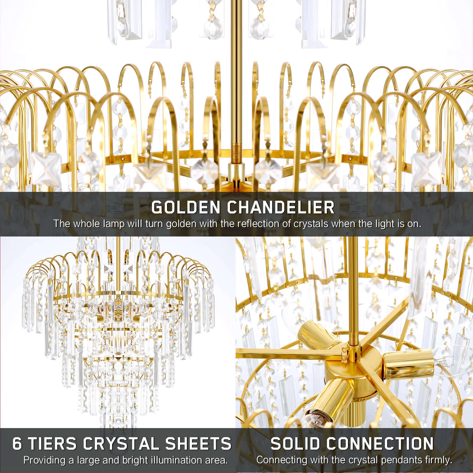 TRY-YEAN lampadario moderno in vetro di cristallo illuminazione Decora 220V lampadari lampade a sospensione lampada a sospensione decorazione di nozze