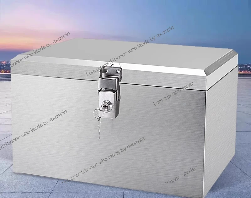 

Thickened Motorcycle Stainless Steel Tail Box Electric Vehicle Stainless Steel Tail Box Trunk Universal Tail Box Toolbox