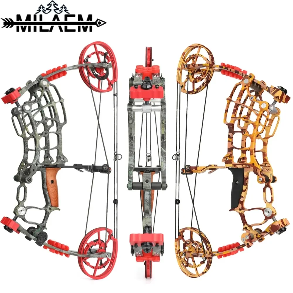 30-70lbs Archery Compound Bow Dual-use Shooting Steel Ball and Arrow,Short Axis High Precision Composite Bow Hunting Accessories