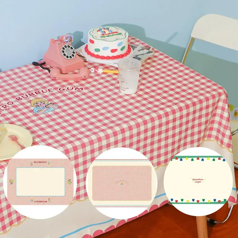 Home Tablecloth Party Decoration New Tablecloth for Kitchen Restaurant Cute Style Trestle Tablecloth Wedding Camping